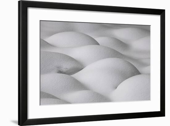 Slovenia, Sensual Shapes on Snow-Cristiana Damiano-Framed Photographic Print