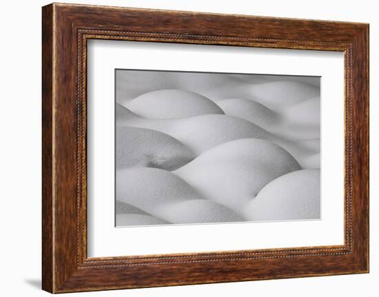 Slovenia, Sensual Shapes on Snow-Cristiana Damiano-Framed Photographic Print