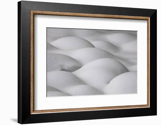 Slovenia, Sensual Shapes on Snow-Cristiana Damiano-Framed Photographic Print