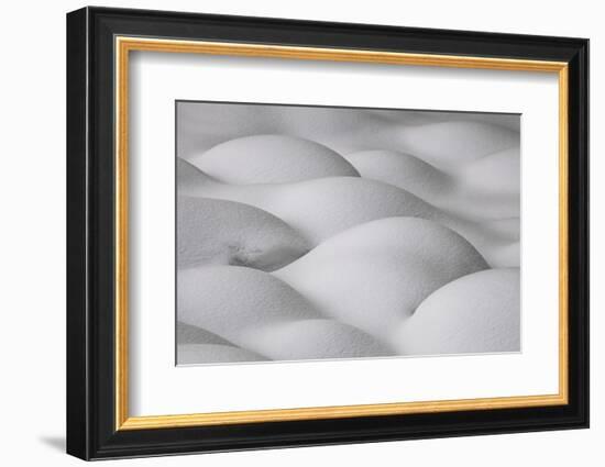 Slovenia, Sensual Shapes on Snow-Cristiana Damiano-Framed Photographic Print