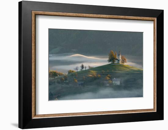 Slovenia, Skofja Loka, Church of St. Thomas.-Ellen Goff-Framed Photographic Print