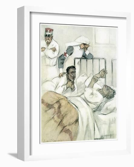 'Slow Asphyxiation', 1916-Louis Raemaekers-Framed Giclee Print