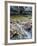 Slow Exposure of Water Flowing Below Vernal Falls with Granite Boulders in the Background.-Ian Shive-Framed Photographic Print