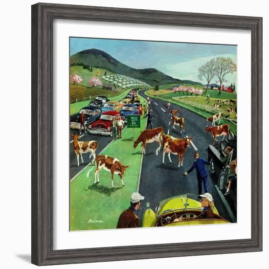 "Slow Mooving Traffic", April 11, 1953-Ben Kimberly Prins-Framed Giclee Print