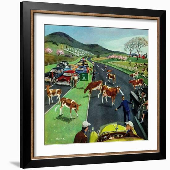 "Slow Mooving Traffic", April 11, 1953-Ben Kimberly Prins-Framed Giclee Print