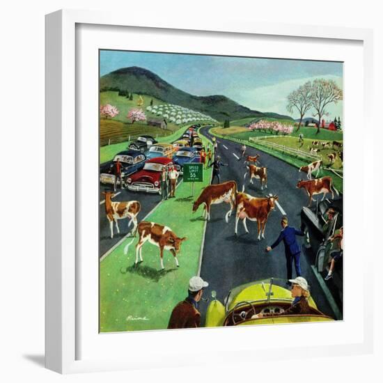 "Slow Mooving Traffic", April 11, 1953-Ben Kimberly Prins-Framed Giclee Print