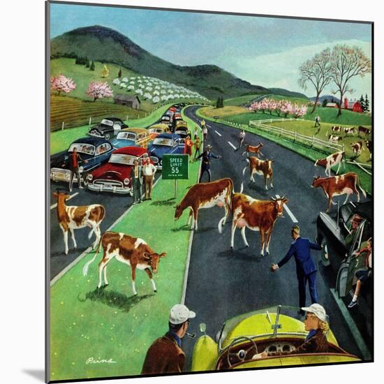 "Slow Mooving Traffic", April 11, 1953-Ben Kimberly Prins-Mounted Giclee Print