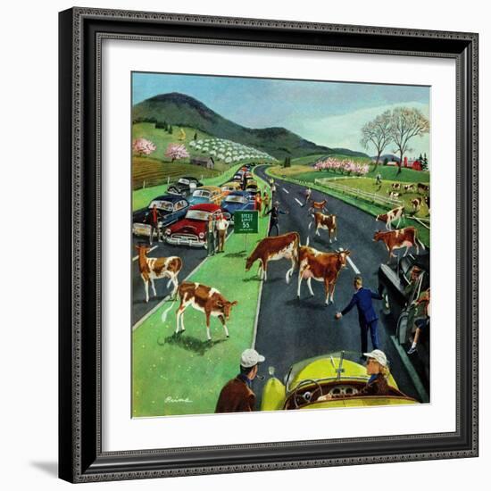 "Slow Mooving Traffic", April 11, 1953-Ben Kimberly Prins-Framed Giclee Print