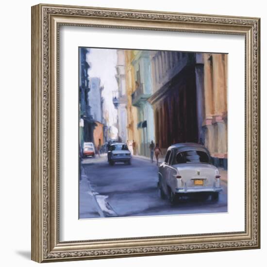 Slow Ride - Havana, Cuba-Keith Wicks-Framed Giclee Print