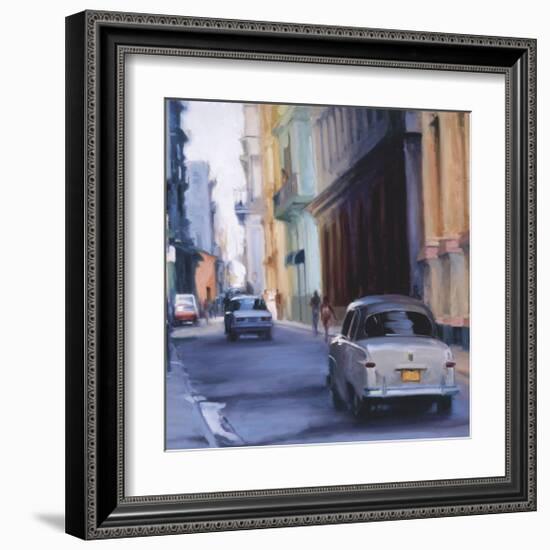 Slow Ride - Havana, Cuba-Keith Wicks-Framed Giclee Print