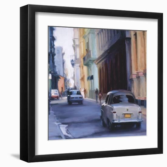 Slow Ride - Havana, Cuba-Keith Wicks-Framed Giclee Print