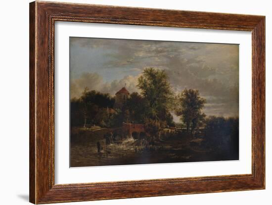 Slucie Gate on the River Western, c1832-Alfred Stannard-Framed Giclee Print