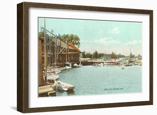 Sluice Dock, Guilford, Connecticut-null-Framed Premium Giclee Print