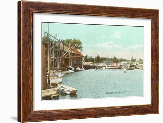 Sluice Dock, Guilford, Connecticut-null-Framed Premium Giclee Print