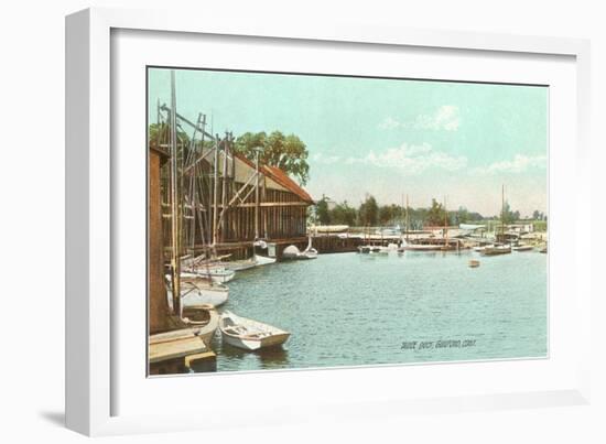 Sluice Dock, Guilford, Connecticut-null-Framed Premium Giclee Print