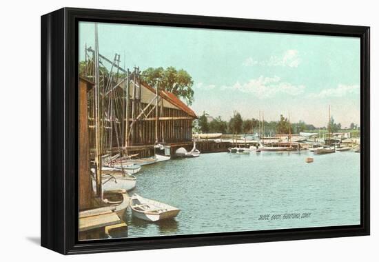 Sluice Dock, Guilford, Connecticut-null-Framed Stretched Canvas