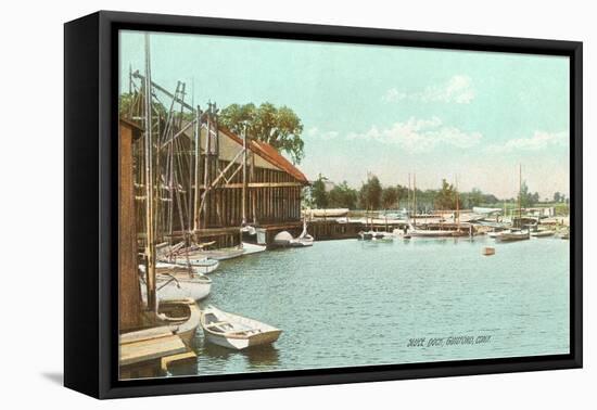 Sluice Dock, Guilford, Connecticut-null-Framed Stretched Canvas