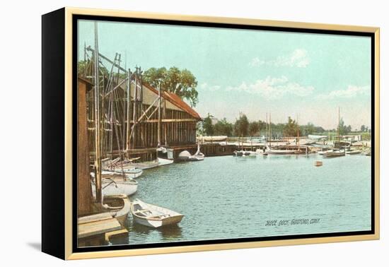 Sluice Dock, Guilford, Connecticut-null-Framed Stretched Canvas