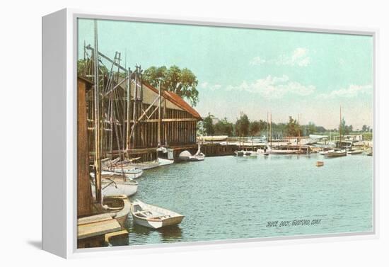 Sluice Dock, Guilford, Connecticut-null-Framed Stretched Canvas