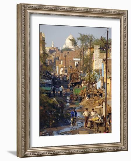 Slums Within a Kilometer of the Taj Mahal, Agra, Uttar Pradesh, India-Robert Harding-Framed Photographic Print