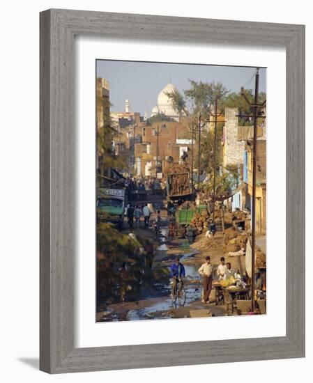 Slums Within a Kilometer of the Taj Mahal, Agra, Uttar Pradesh, India-Robert Harding-Framed Photographic Print