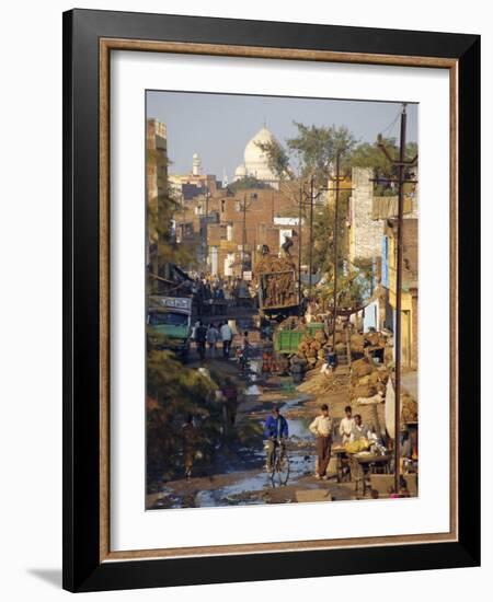 Slums Within a Kilometer of the Taj Mahal, Agra, Uttar Pradesh, India-Robert Harding-Framed Photographic Print
