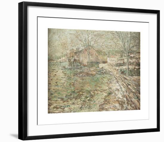 Slushy Day-Ernest Lawson-Framed Premium Giclee Print