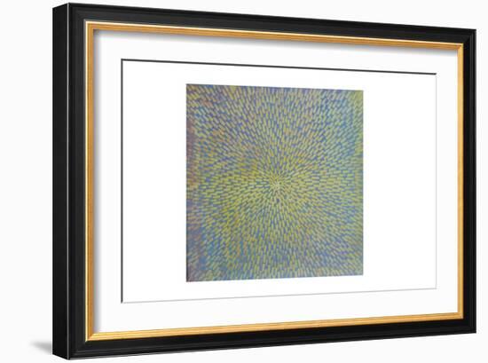 Small Abstract 1, 2019 (Oil and Shellac on Gesso on Wood Panel)-Lou Gibbs-Framed Giclee Print