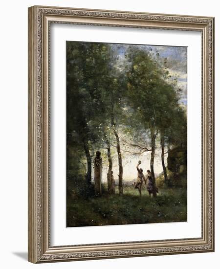 Small Bacchanale, 1874-Jean-Baptiste-Camille Corot-Framed Giclee Print