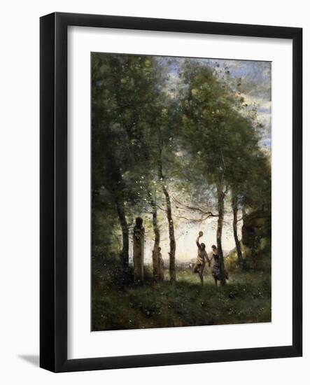 Small Bacchanale, 1874-Jean-Baptiste-Camille Corot-Framed Giclee Print