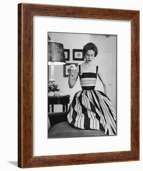 Small Bag Wardrobe Fashion-Gordon Parks-Framed Premium Photographic Print