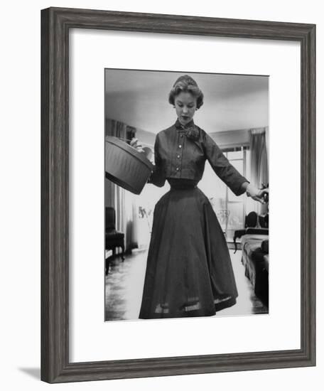 Small Bag Wardrobe Fashion-Gordon Parks-Framed Premium Photographic Print