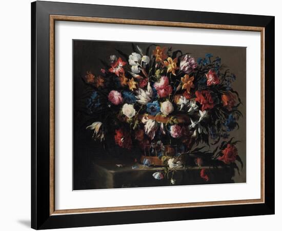 Small Basket of Flowers, 1671-Juan de Arellano-Framed Giclee Print