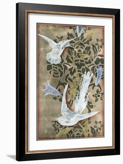 Small Batik Garden I-Jennifer Goldberger-Framed Art Print