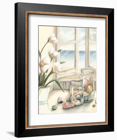 Small Beach House View I-Megan Meagher-Framed Premium Giclee Print