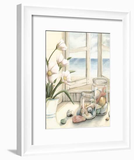 Small Beach House View I-Megan Meagher-Framed Art Print