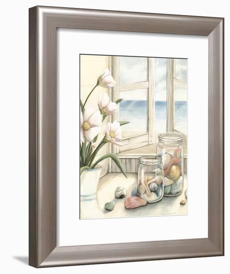 Small Beach House View I-Megan Meagher-Framed Art Print
