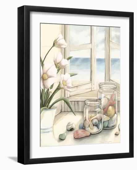 Small Beach House View I-Megan Meagher-Framed Art Print