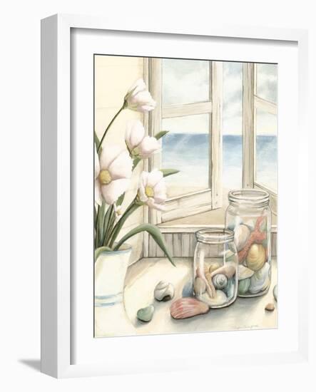 Small Beach House View I-Megan Meagher-Framed Art Print