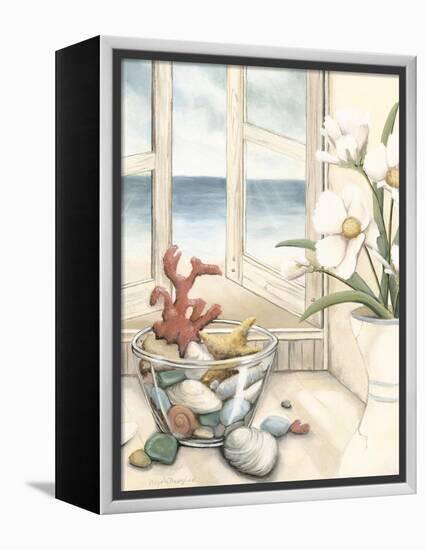 Small Beach House View II-Megan Meagher-Framed Stretched Canvas