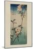 Small Bird on a Branch of Kaidozakura (Kaido Ni Shokin)-Ando Hiroshige-Mounted Art Print