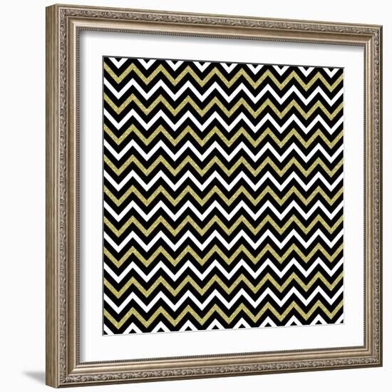 Small Bling Chevron-Tina Lavoie-Framed Giclee Print