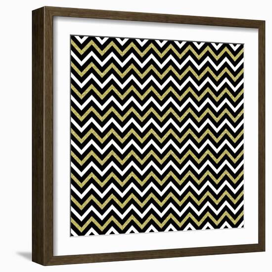 Small Bling Chevron-Tina Lavoie-Framed Giclee Print