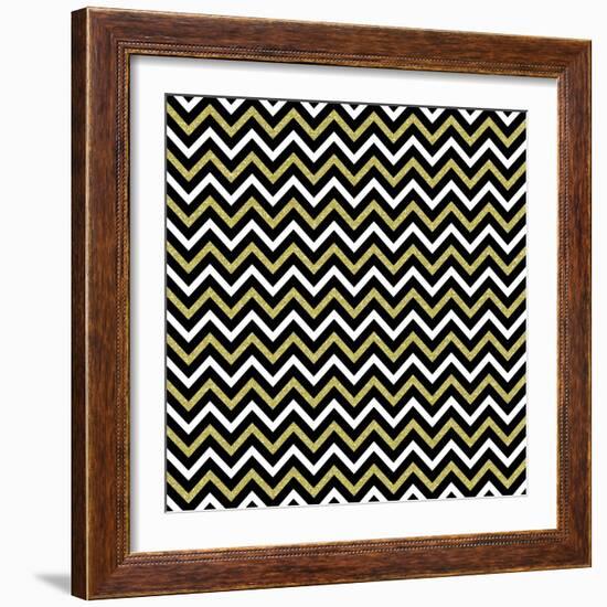 Small Bling Chevron-Tina Lavoie-Framed Giclee Print