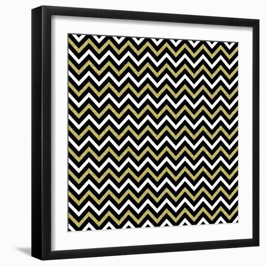 Small Bling Chevron-Tina Lavoie-Framed Giclee Print