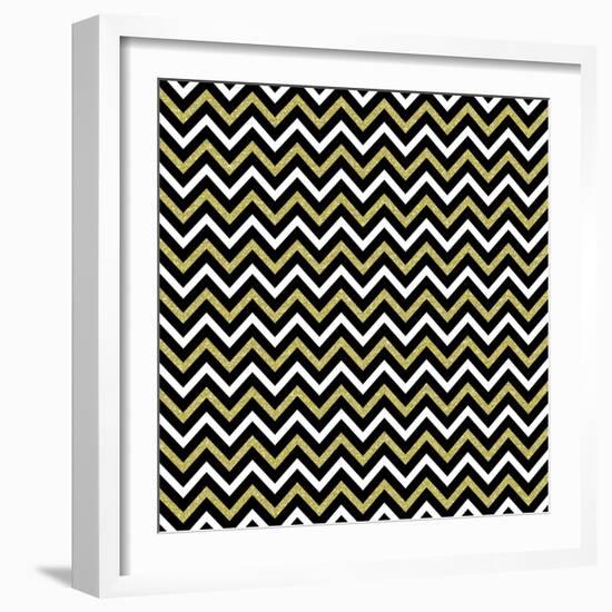 Small Bling Chevron-Tina Lavoie-Framed Giclee Print