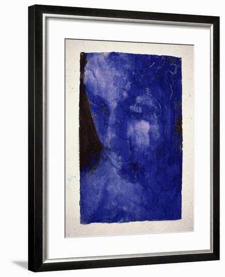 Small Blue Head-Graham Dean-Framed Giclee Print
