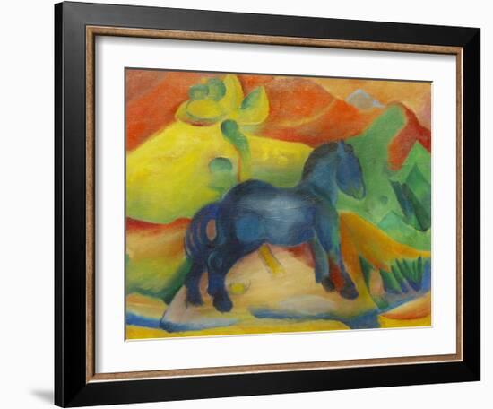 Small Blue Horse 1912-Franz Marc-Framed Giclee Print