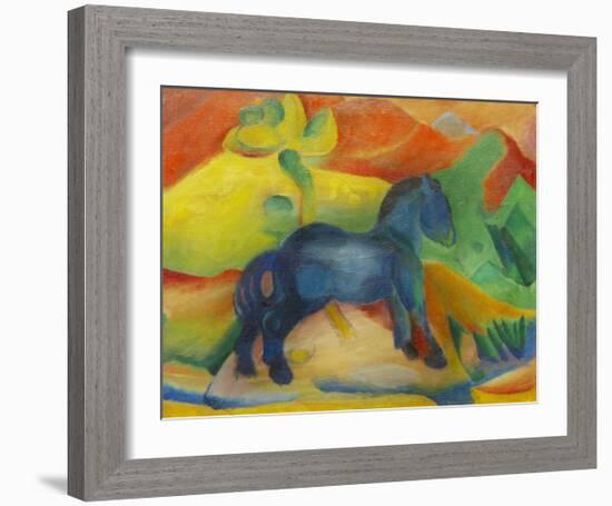 Small Blue Horse 1912-Franz Marc-Framed Giclee Print