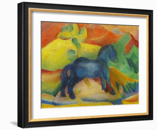 Small Blue Horse 1912-Franz Marc-Framed Giclee Print